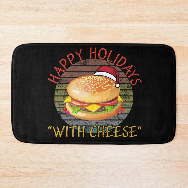 Item preview, happy holidays with cheese designed and sold by Catsloversdotme.