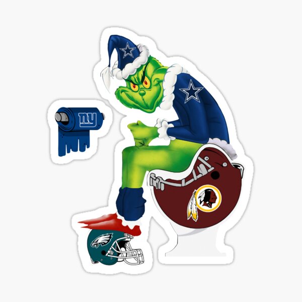 The Grinch Washington Redskins Shit On Toilet Dallas Cowboys And