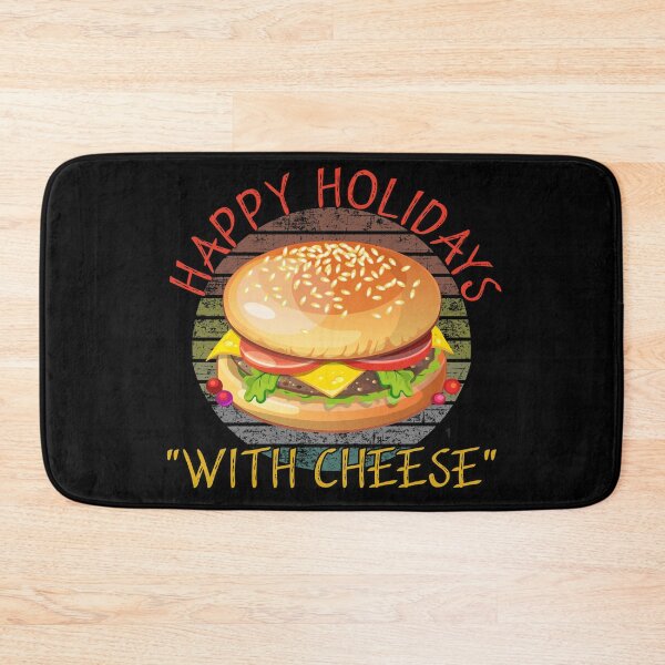 Item preview, Happy holidays with cheese designed and sold by Catsloversdotme.