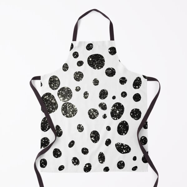 Item preview, Black glitter Dalmatian spots designed and sold by SJAPhoto.