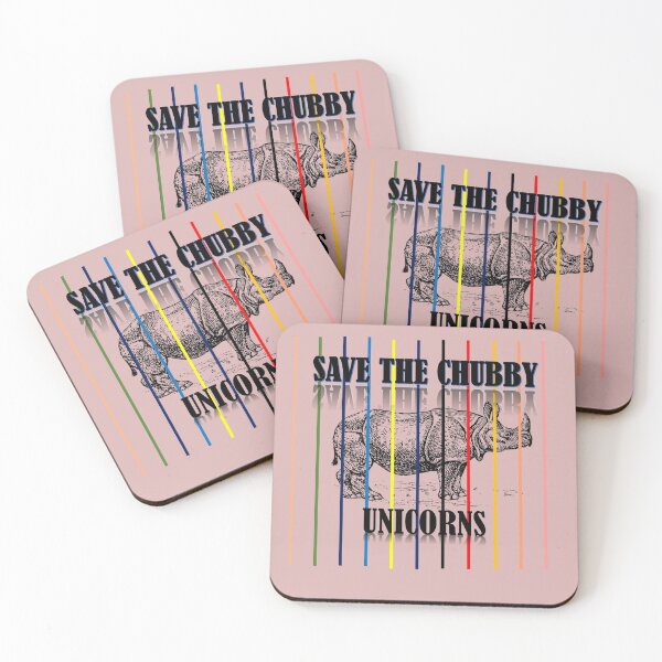 Item preview, SAVE THE CHUBBY UNICORNS FUNNY T CHIRTS designed and sold by Dahani-mo.