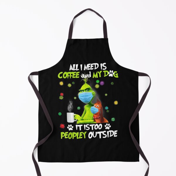 Item preview, All i need is coffee and my dog it too peopley outside designed and sold by WoodjohnTees.