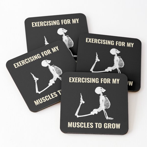 Item preview, Bodybuilding Gym Skeleton Yoga Puns Funny Muscle Jokes designed and sold by TastefulTees.