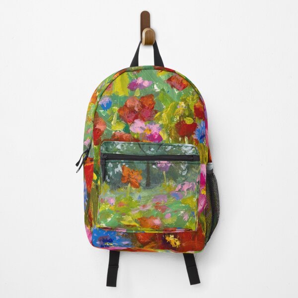 Item preview, Big red red poppies field, pink wildflowers in green grass designed and sold by rybakowvalery.