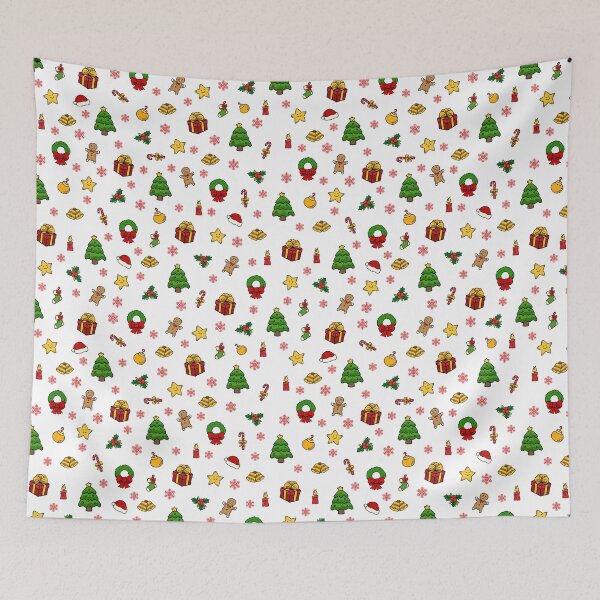 Item preview, Cute Christmas Pattern on White Color designed and sold by Takeda-art.