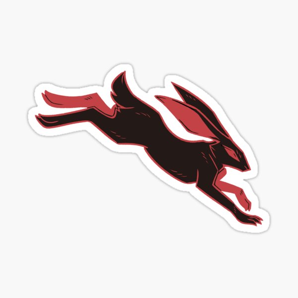 Leaping Hare Sticker
