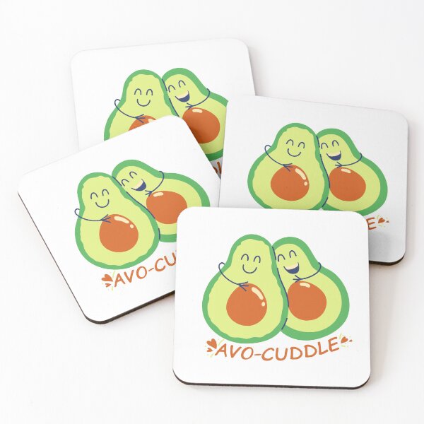 Item preview, Cute Avocados Hugging - Funny designed and sold by iamwowie.