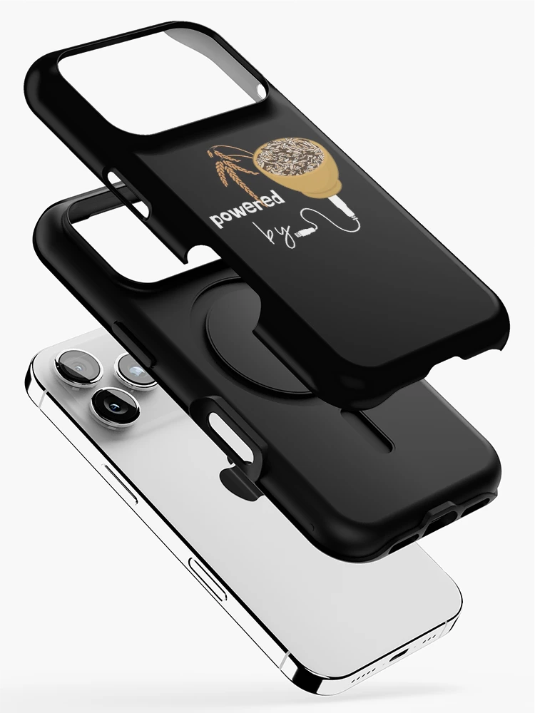 Thumbnail 2 of 4, iPhone Case, Powered by Rice (Brown Rice, Wild Rice) designed and sold by leBoosh-Designs.