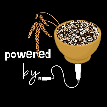 Artwork thumbnail, Powered by Rice (Brown Rice, Wild Rice) by leBoosh-Designs