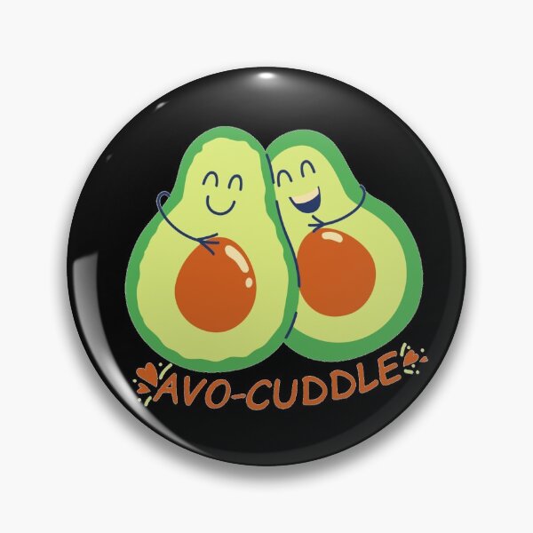 Item preview, Cute Avocados Hugging - Funny (Black) designed and sold by iamwowie.