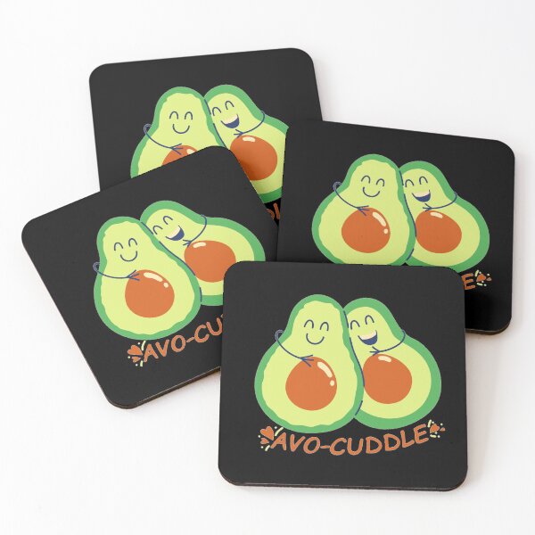 Item preview, Cute Avocados Hugging - Funny (Black) designed and sold by iamwowie.