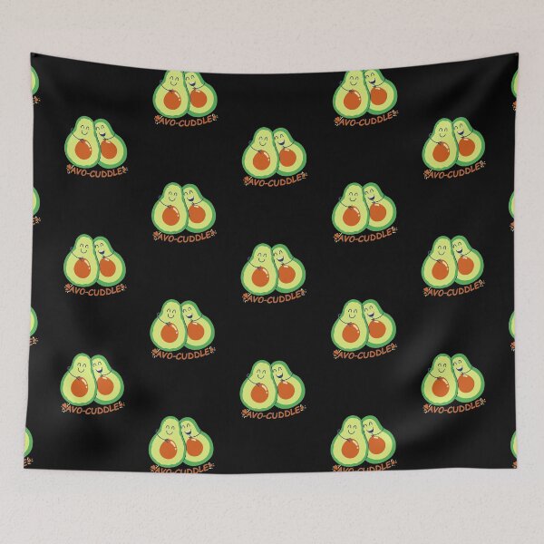 Item preview, Cute Avocados Hugging - Funny (Black) designed and sold by iamwowie.