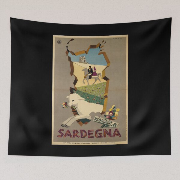 Item preview, retro classic ENIT Sardegna poster designed and sold by CorasPosters.
