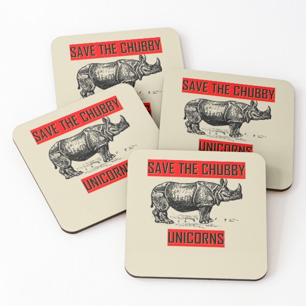 Item preview, SAVE THE CHUBBY UNICORNS  designed and sold by Dahani-mo.