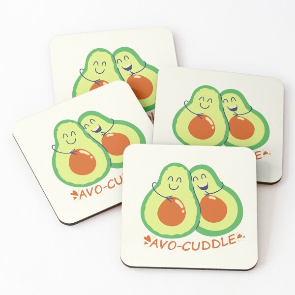 Item preview, Cute Avocados Hugging - Funny (Ivory) designed and sold by iamwowie.