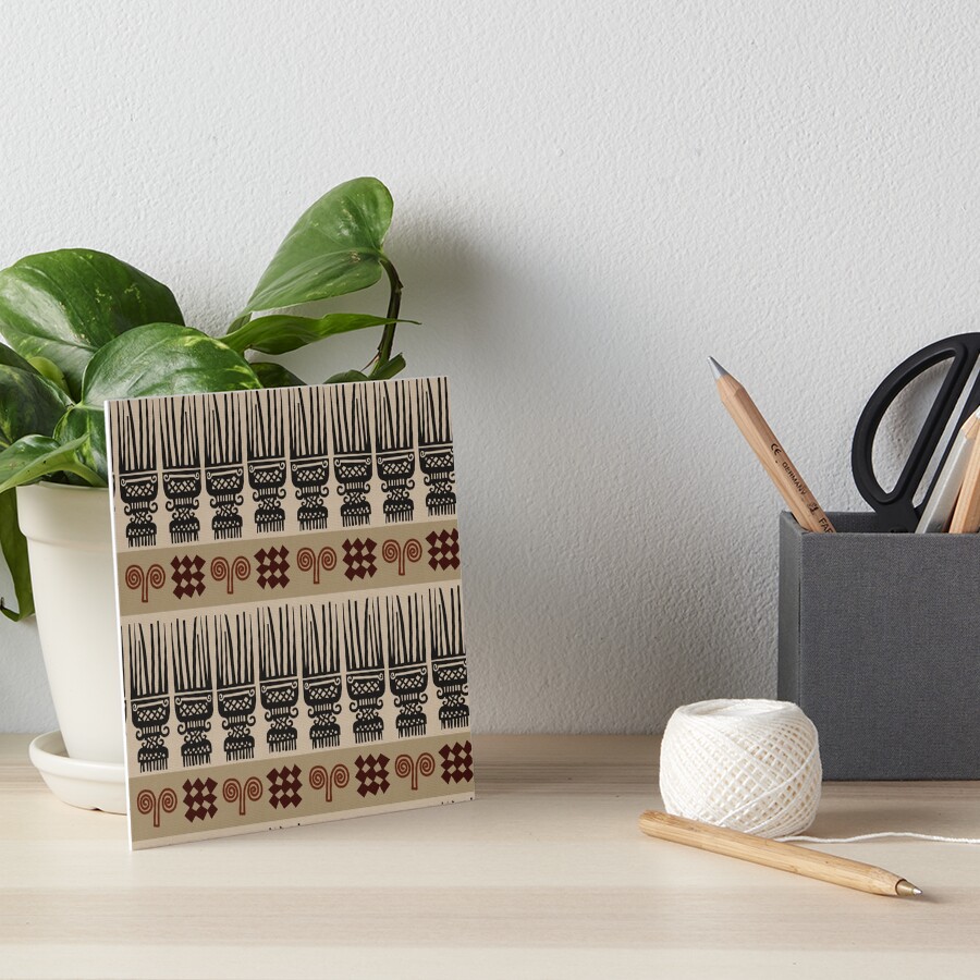 African Fabric Art Board Print