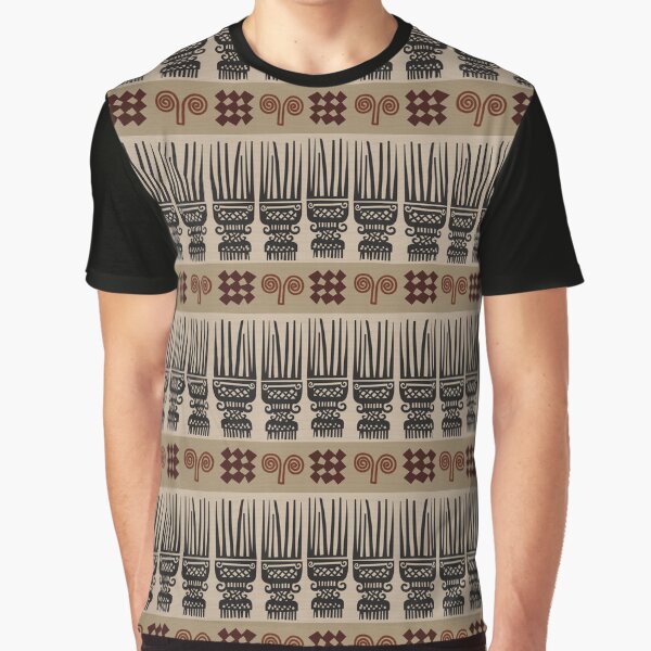 African Fabric Graphic T-Shirt