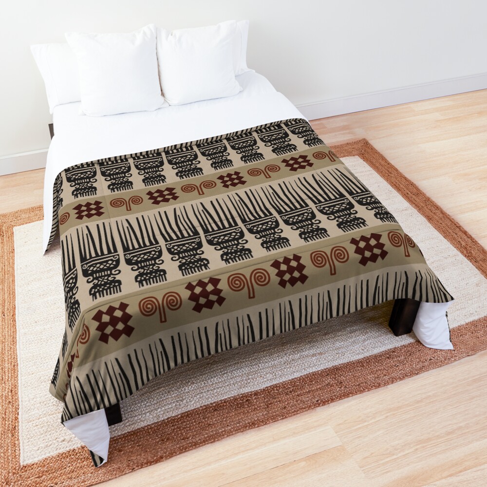 African Fabric Comforter