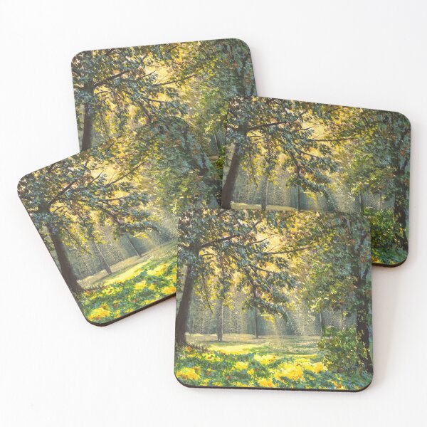 Item preview, Magic light in natural park modern fine art designed and sold by rybakowvalery.