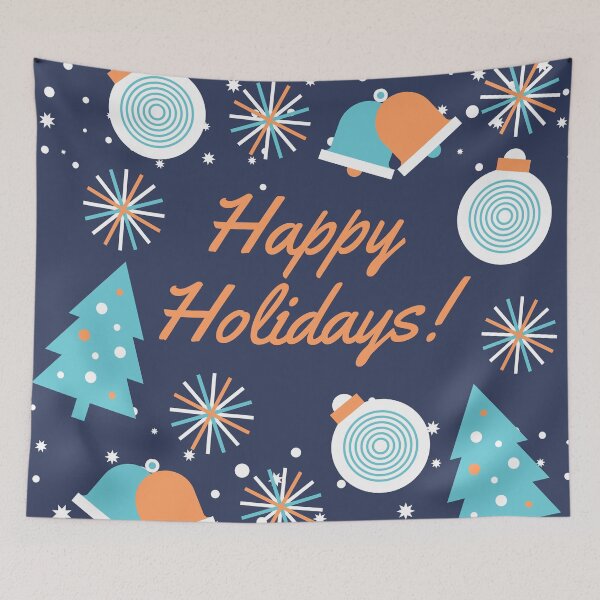 Item preview, happy holidays winter theme designed and sold by DawnOfHope.