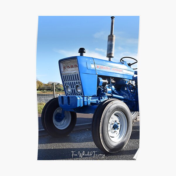 Ford 4000 Traktor von Four Wheeled Farming Poster