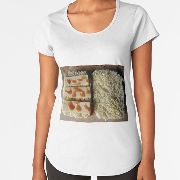 Bread, cheese and chili sauce Premium Scoop T-Shirt