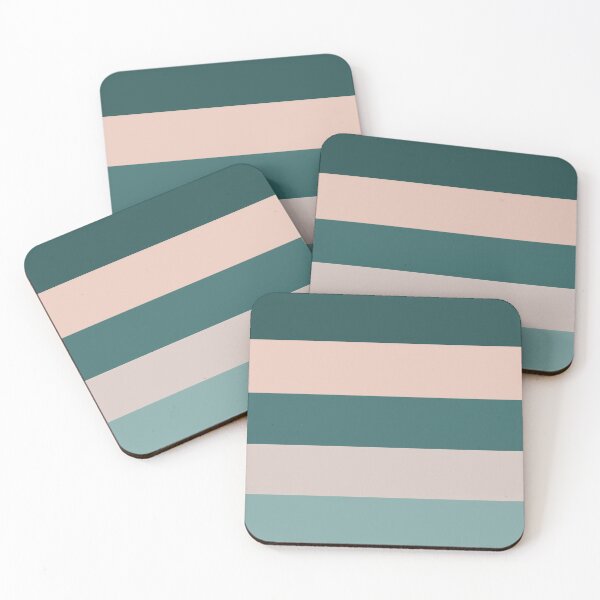 Item preview, Teal and pink ombre stripes  designed and sold by Abbara.