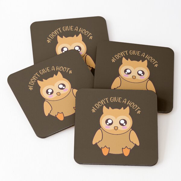 Item preview, I dont give a hoot Kawaii owl designed and sold by KawaiiPark.