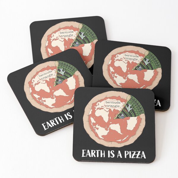 Item preview, Flat Earth is a Pizza Bermuda Triangle Matrix designed and sold by FalkDania.