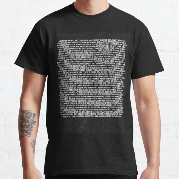 Lorem Ipsum Black Classic T-Shirt