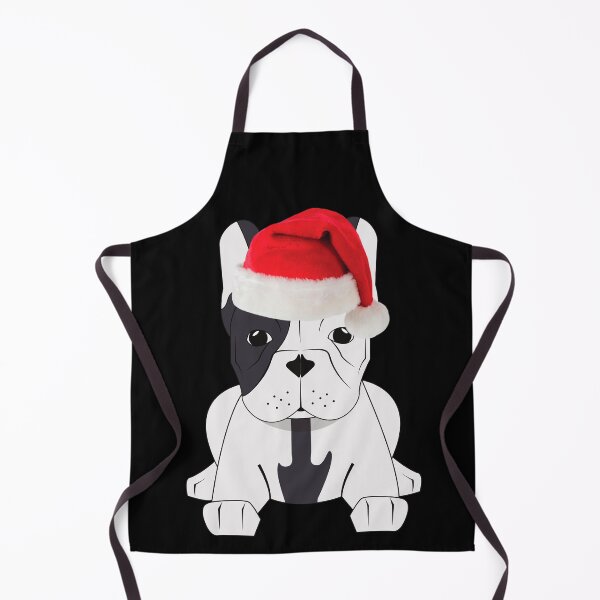 Item preview, French Bulldog Christmas Santa Frenchie Christmas Pied Frenchie Black and White Frenchie Gift designed and sold by FunShirtDesigns.