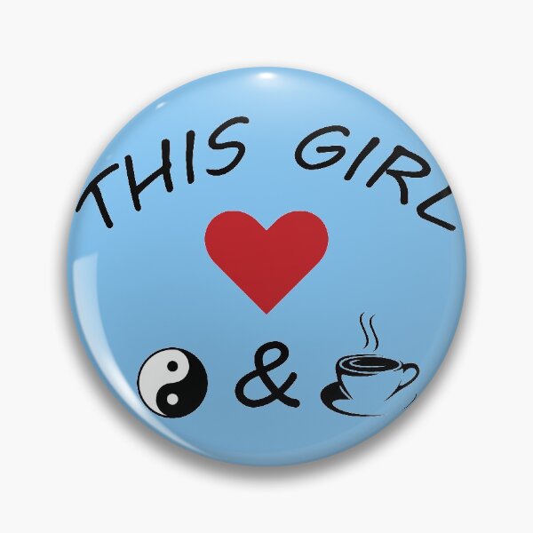 Item preview, This Girl Loves Yin Yang & Coffee. Perfect acupuncture gift for those that love acupuncture! designed and sold by almeapparel.