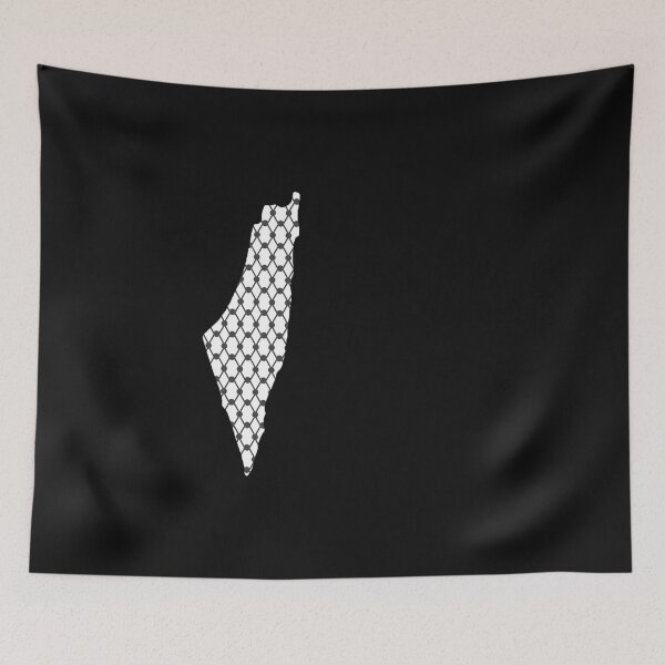 Item preview, Palestinian kufiya map خريطة فلسطين بالكوفية designed and sold by foreveryone.