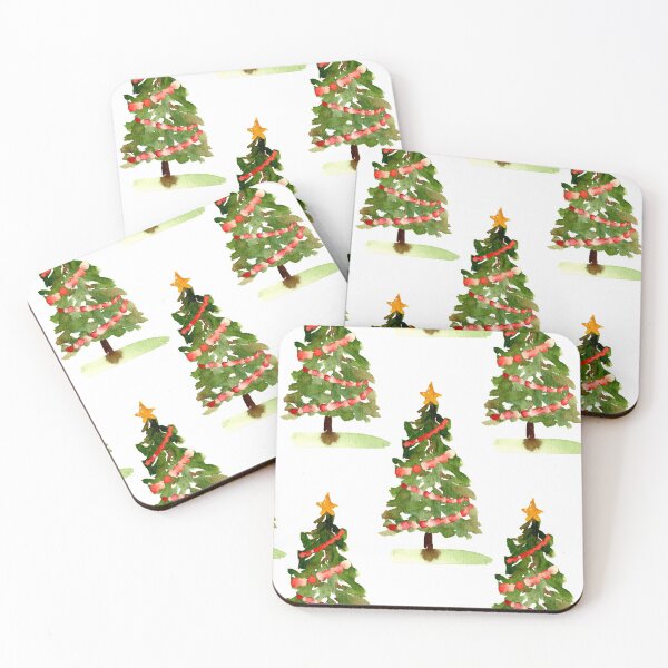 Item preview, Watercolor Christmas trees designed and sold by Harpley Design Studio.