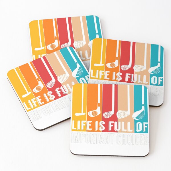 Item preview, Life is full of important choices funny vintage gift for women men golfer golf lovers designed and sold by Lida1543.