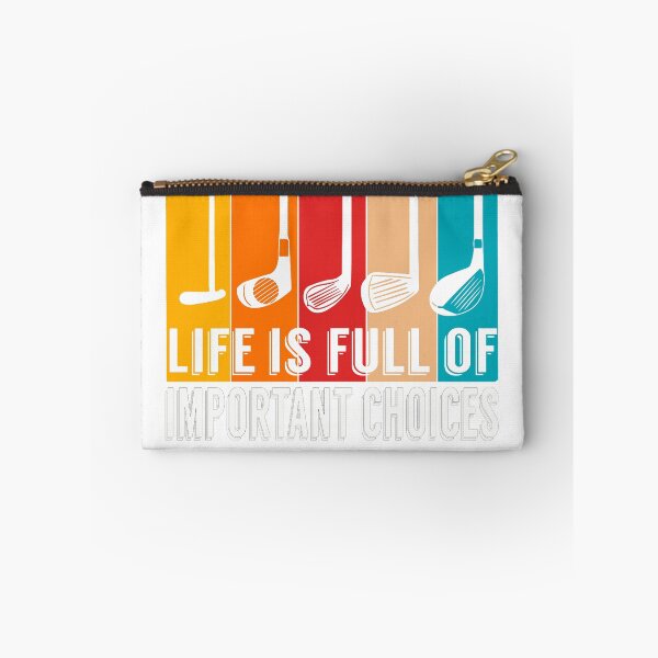 Item preview, Life is full of important choices funny vintage gift for women men golfer golf lovers designed and sold by Lida1543.