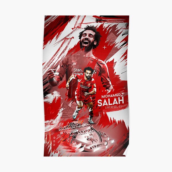 Mohamed Salah Shirt Poster Liverpool 21/22 Retro Artwork -   UK