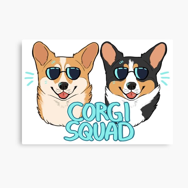 CORGI SQUAD - (The Doctor and the Queen) Canvas Print