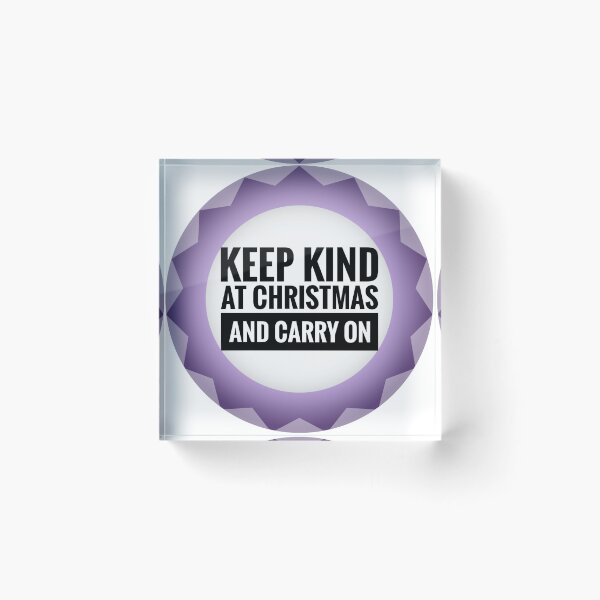 Item preview, Keep Kind at Christmas and Carry On Positive Mindset Slogan  designed and sold by Jenny Meehan Art Prints and Patterns  .