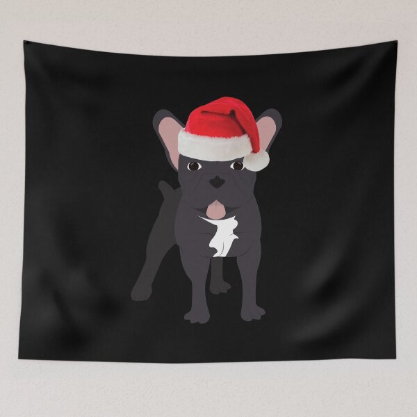 Item preview, French Bulldog Christmas Santa Frenchie Christmas Black Frenchie Gift designed and sold by FunShirtDesigns.