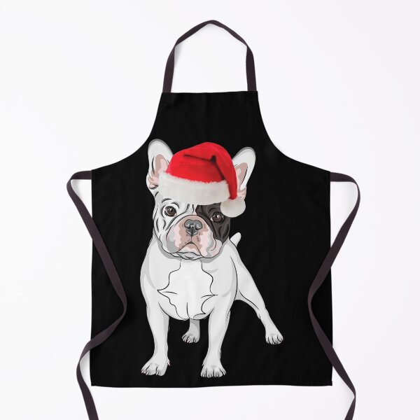 Item preview, French Bulldog Christmas Santa Frenchie Christmas Pied Frenchie Black and White Frenchie Gift designed and sold by FunShirtDesigns.