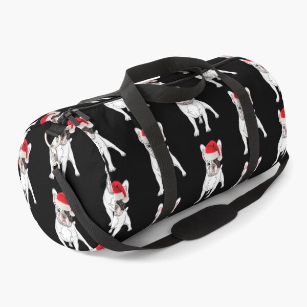 Item preview, French Bulldog Christmas Santa Frenchie Christmas Pied Frenchie Black and White Frenchie Gift designed and sold by FunShirtDesigns.