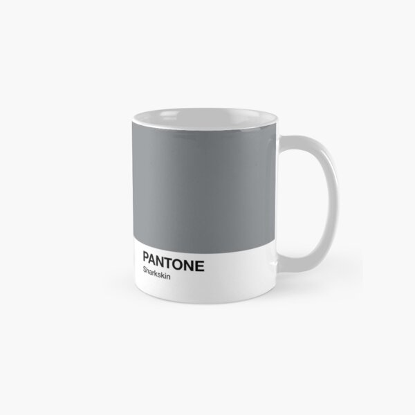 Taza Pantone Sharkskin gris Taza clásica