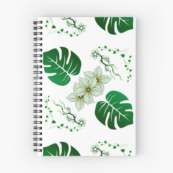 Item preview, Monstera deliciosa, green leaves and flowers designed and sold by TheMessyThings.