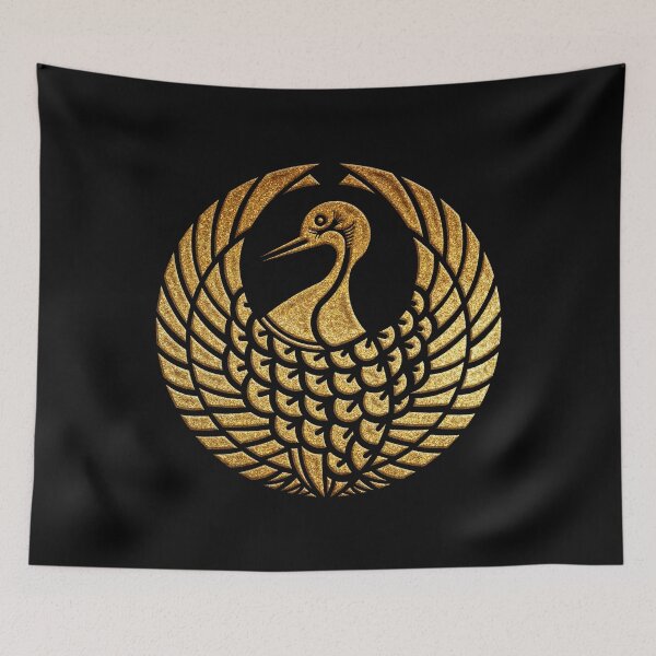 Item preview, Tsuru no Maru Kamon in Gold Seal  designed and sold by Takeda-art.