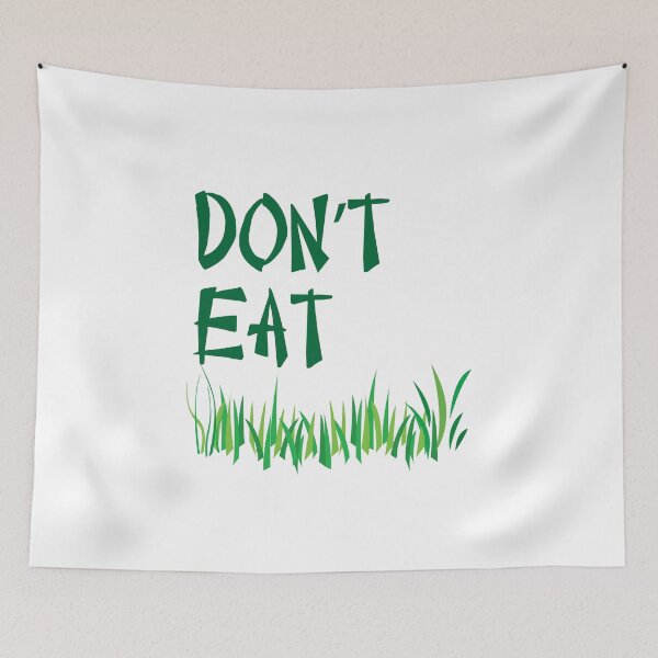 Item preview, Don't eat grass sticker and hoodies designed and sold by Sharath98.