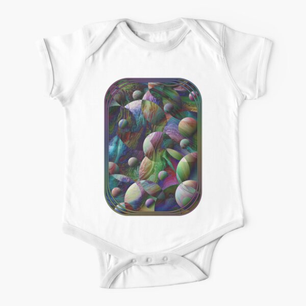 Orbs 4 Short Sleeve Baby One-Piece
