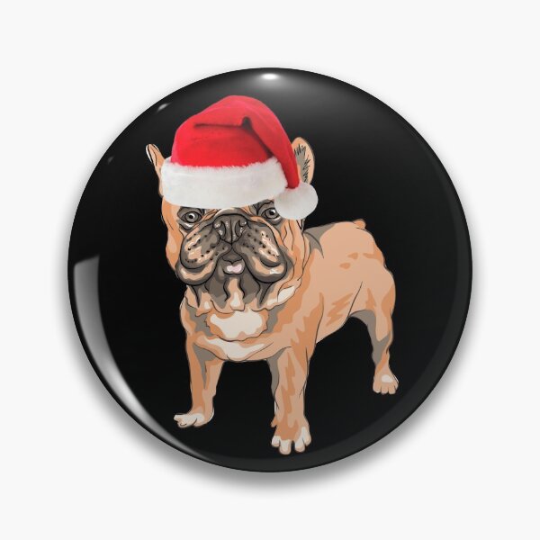 Aperçu de l'œuvre Bouledogue Français Noël Santa Frenchie Crème de Noël Frenchie Fawn Frenchie Gift créée et vendue par FunShirtDesigns.