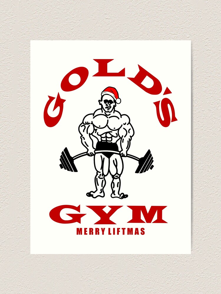 Gold S Gym Red Logo Art Print By Bornlion Redbubble