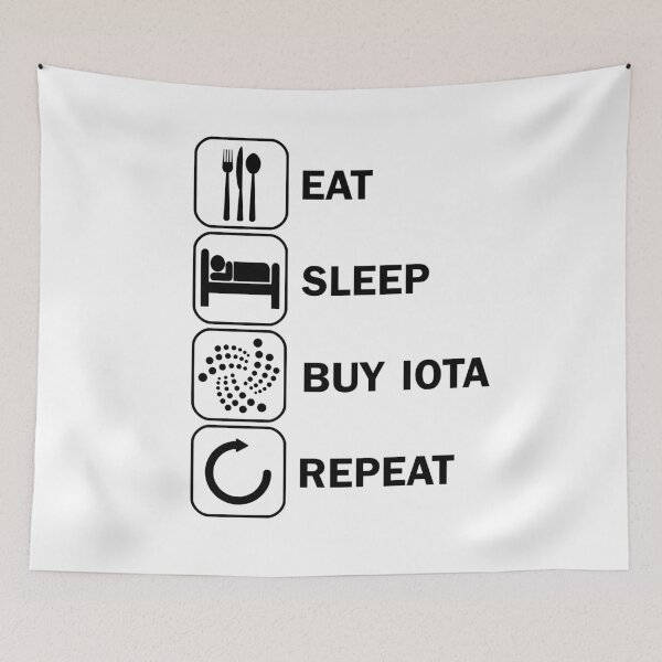 Item preview, Eat Sleep Buy IOTA Repeat Crypto Crypto designed and sold by DerNerd.